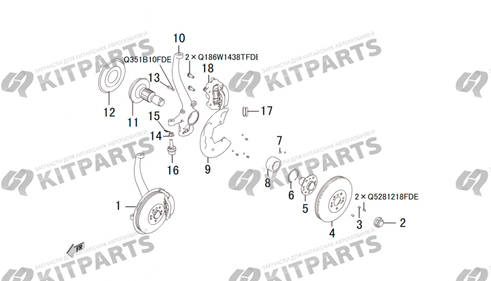 Поворотный кулак 4х2 Haval