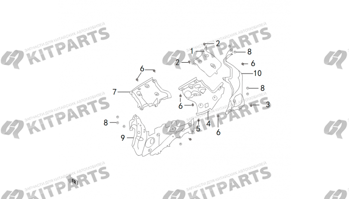 Передние штампованные части 2 Haval H8